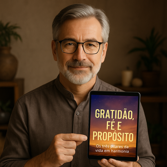 🔷 E-Book - Gratidão, Fé e Propósito - Os três pilares da vida em harmonia